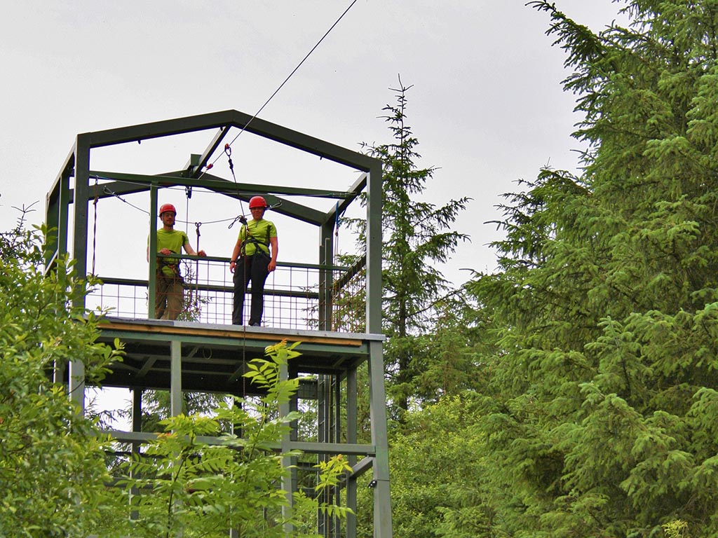 The Tower - Zipline - Keswick Climbing Wall